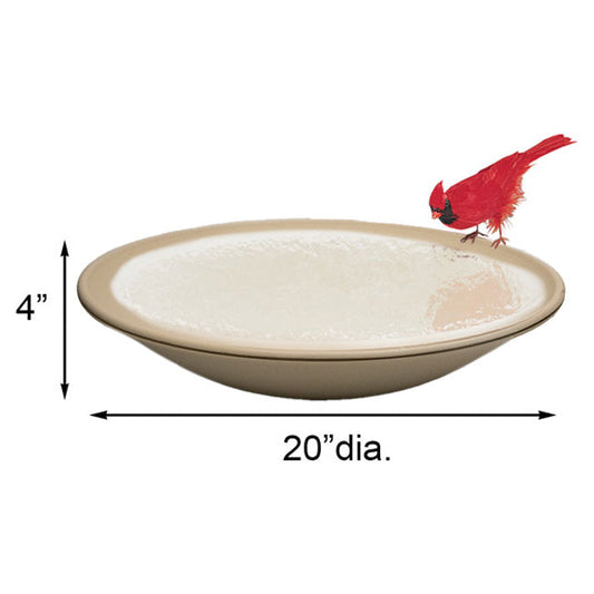 Allied Precision Heated Bird Bath with Deck Mount - BIRDLOVER