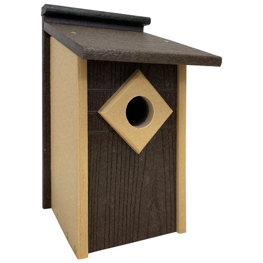 Audubon Contemporary Recycled Plastic Brown Bluebird House - BIRDLOVER