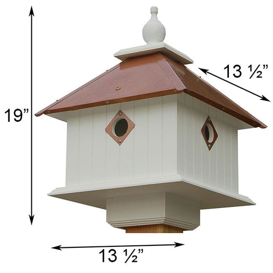 Carriage Bird House and Decorative Mounting Post - BIRDLOVER