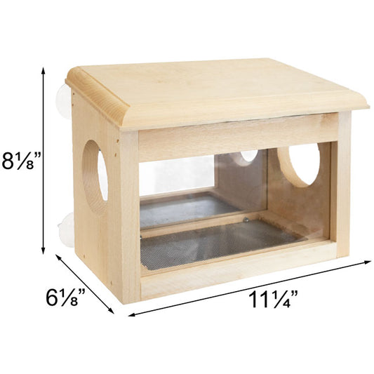 Dual Side Entry Window Bird Feeder - BIRDLOVER