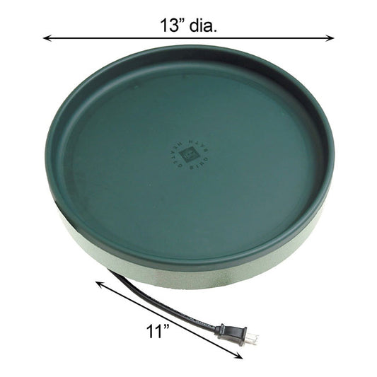 Farm Innovators 3-IN-1 Heated Bird Bath, Green - BIRDLOVER
