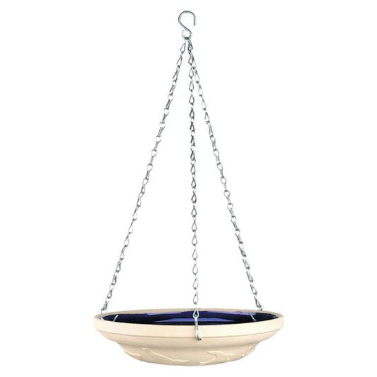 Glazed Bird Bath, Blue - BIRDLOVER