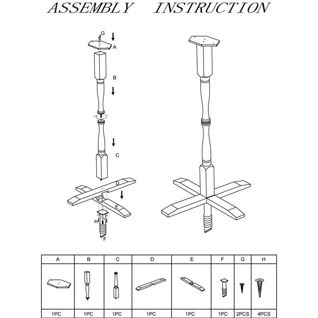 Novelty Pedestal with Ground Auger
