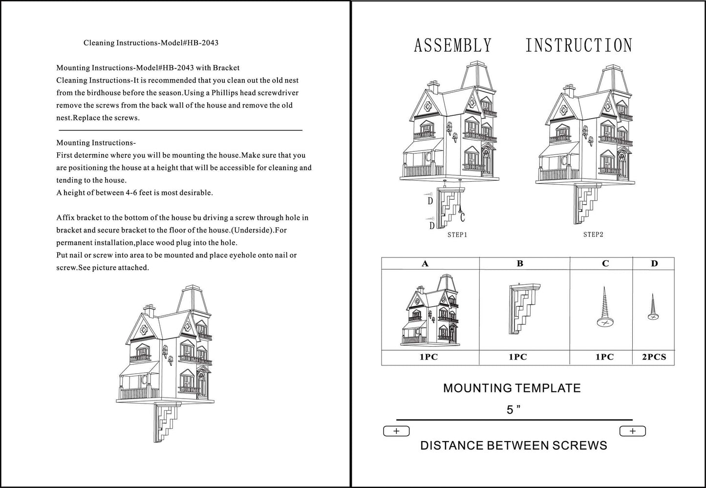Victorian Manor Bird House