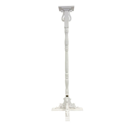 Classic Tall Pedestal with Auger, White, 5' - BIRDLOVER