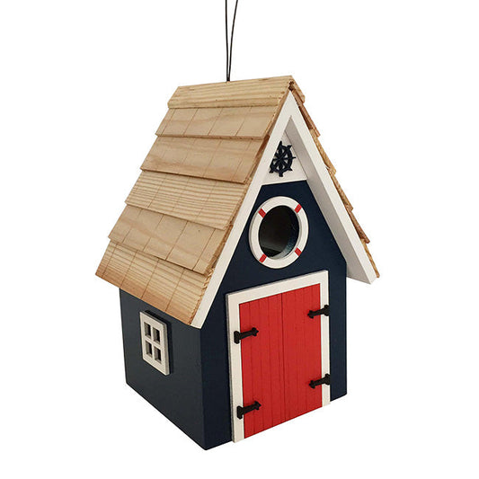 Dockside Cabin Bird House, Blue - BIRDLOVER