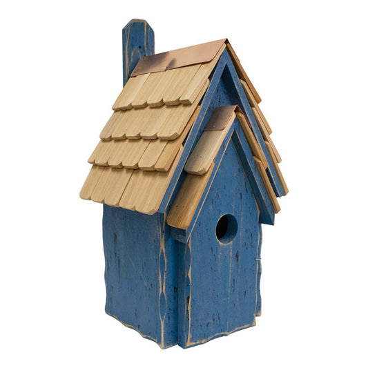 Bluebird Manor Bird House, Blue - BIRDLOVER