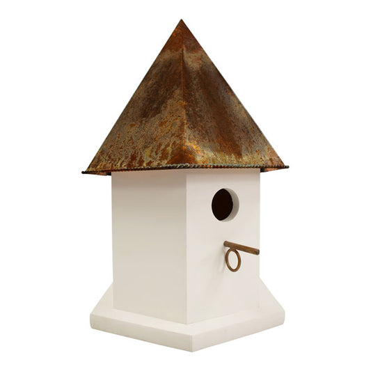 Copper Songbird Deluxe Bird House, Brown Roof - BIRDLOVER