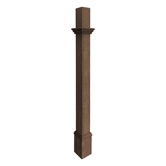 Decorative Mounting Post, Espresso - 5' - BIRDLOVER