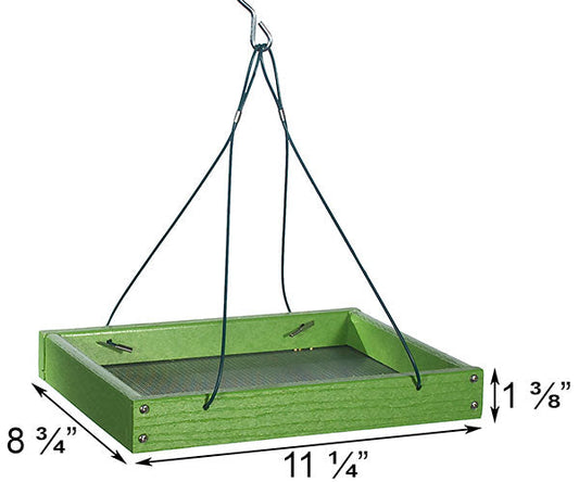 Going Green Hanging Platform Bird Feeder - BIRDLOVER