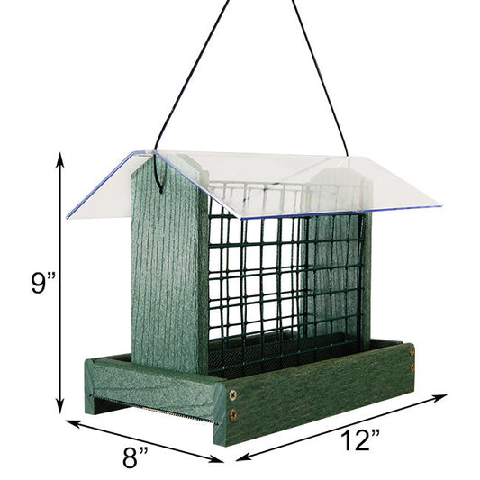Going Green Peanut or Large Suet Cake Feeder - BIRDLOVER