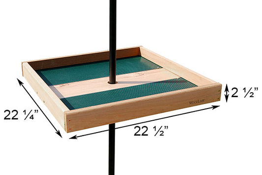 Giant Pole Mounted Seed Tray with Pole Adapter - BIRDLOVER