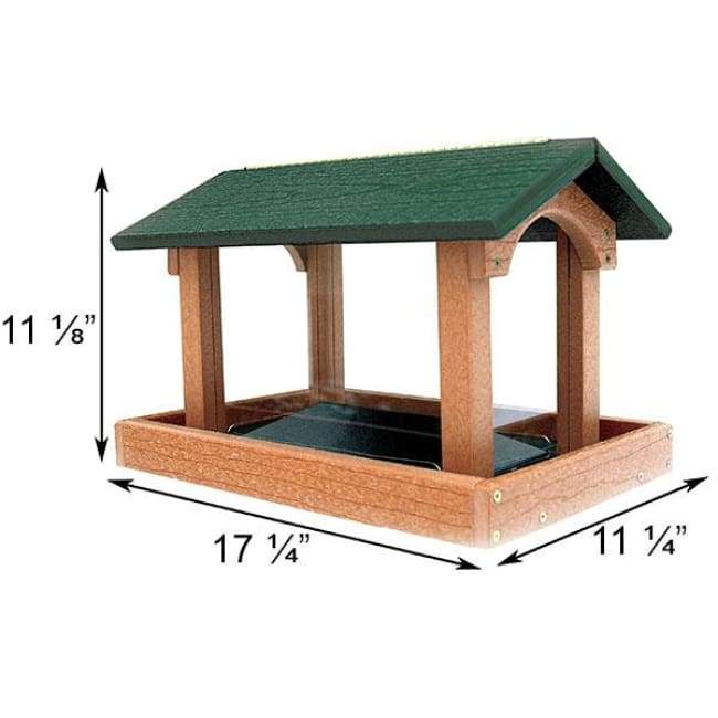 Recycled Plastic Premier Hopper Bird Feeder