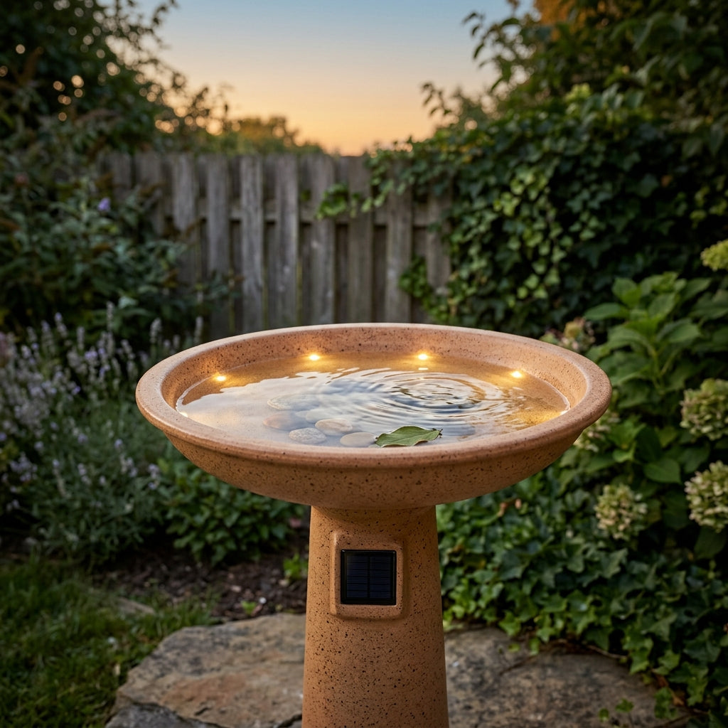 Solar Bird Baths & Feeders BIRDLOVER