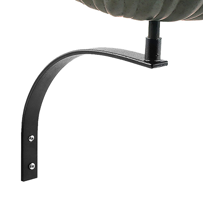 Scalloped Shell Bird Bath with Wall Bracket