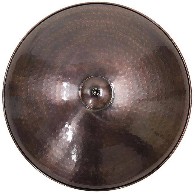 Burnt Copper Colored Metal Bird Bath and Stake