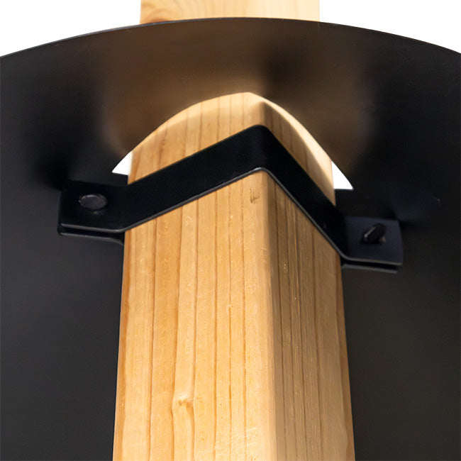 Post Mounted Squirrel Baffle, Black