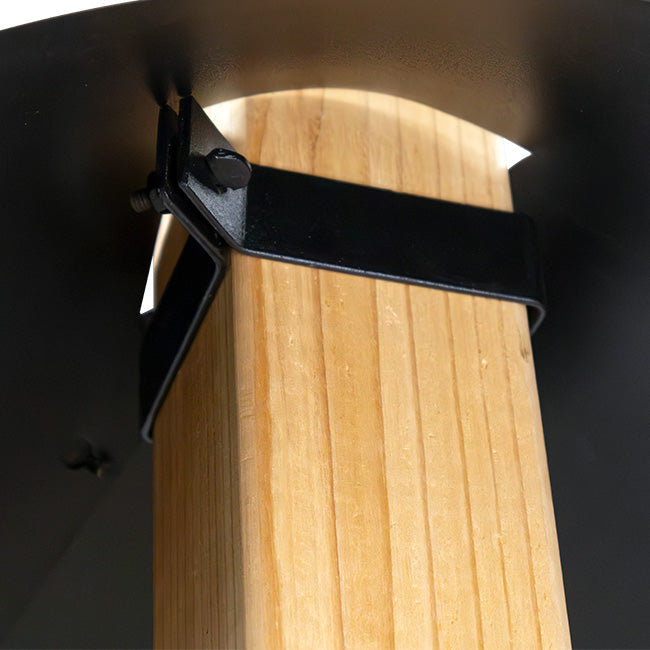 Post Mounted Squirrel Baffle, Black