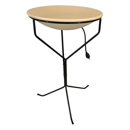 Allied Precision Heated Bird Bath with Metal Stand - BIRDLOVER