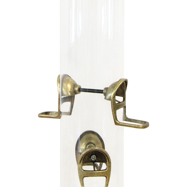 Big Tube Wild Bird Feeder, Antique Brass