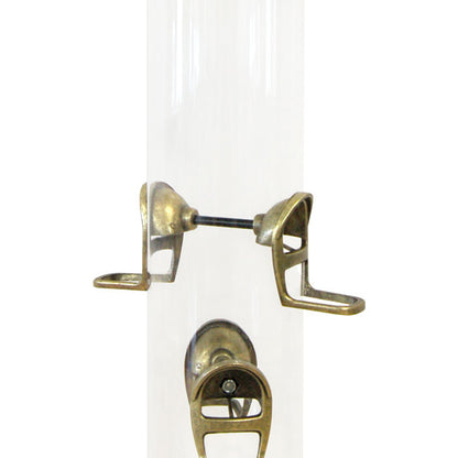 Big Tube Wild Bird Feeder, Antique Brass