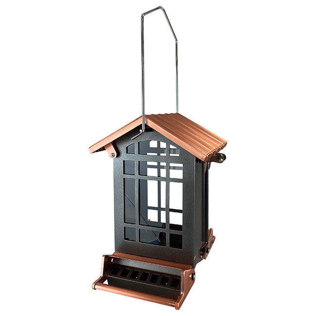 Audubon Copper Colored Top Chateau Squirrel Resistant Bird Feeder