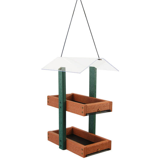 Audubon Going Green Double Platform Bird Feeder - BIRDLOVER