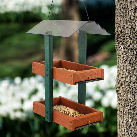 Audubon Going Green Double Platform Bird Feeder - BIRDLOVER