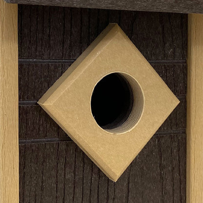 Audubon Contemporary Recycled Plastic Brown Bluebird House