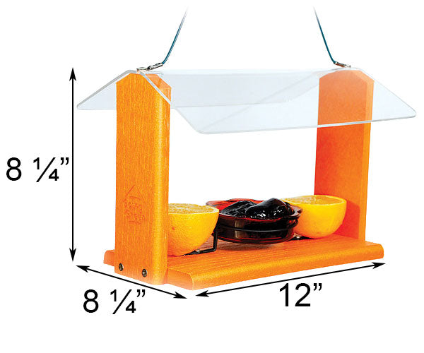 Audubon Recycled Plastic Oriole and Bluebird Feeder