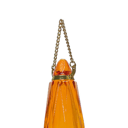 Audubon Amber Cut Glass Oriole Feeder
