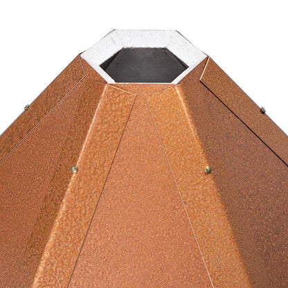 Azalea Bird Feeder with Hammered Copper Colored Metal Roof