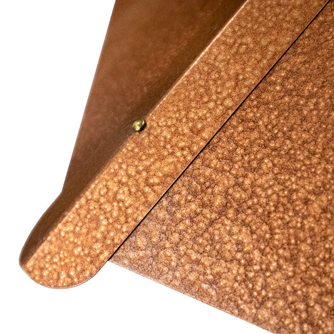 Azalea Bird Feeder with Hammered Copper Colored Metal Roof
