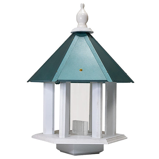 Azalea Bird Feeder with Verdigris Colored Metal Roof - BIRDLOVER