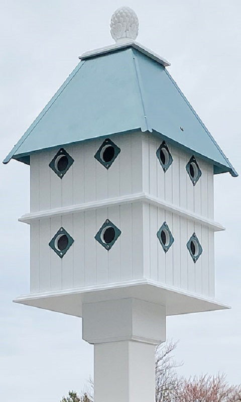 Manor Bird House with Verdigris Roof - BIRDLOVER