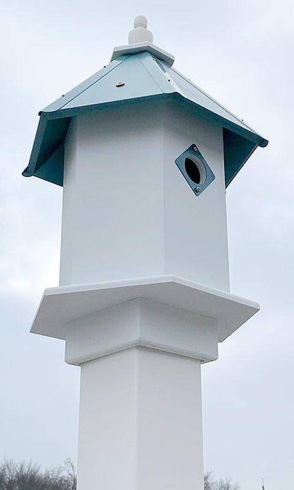 Sycamore Bird House with Verdigris Roof