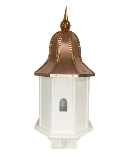 Amish Crafted Poly Premier Bird House with Copper Roof