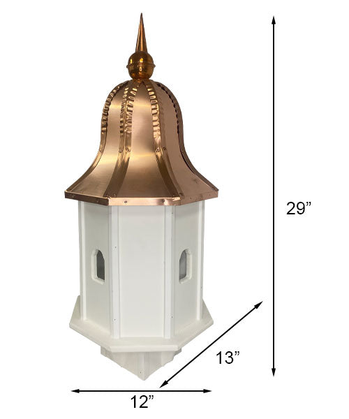 Amish Crafted Poly Premier Bird House with Copper Roof