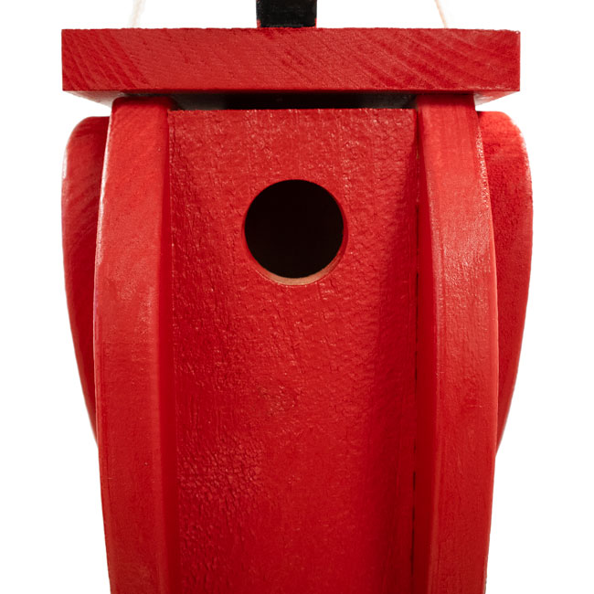 Amish Crafted Cardinal Shaped Novelty Bird House