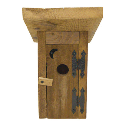 Amish Made Outhouse Rustic Birdhouse