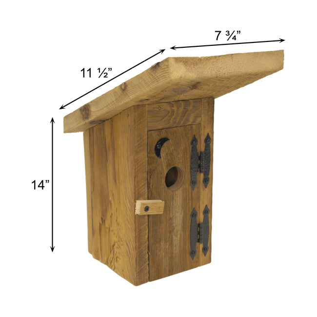 Amish Made Outhouse Rustic Birdhouse