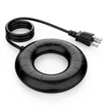70W Cast Aluminum Ring Submersible Bird Bath Heater De-Icer 5.24 inch in Matte Black on pure white background - BIRDLOVER