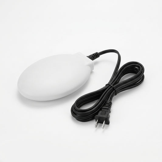 Thermostatically Controlled Submersible Bird Bath Heater De-Icer with 120V US Plug on pure white background - BIRDLOVER