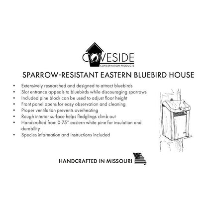 Sparrow-Resistant Eastern Bluebird House