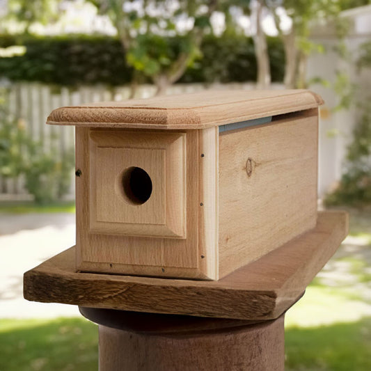 Horizontal Bluebird House - BIRDLOVER