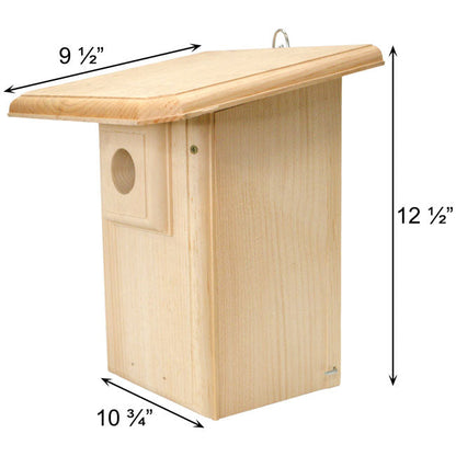 Classic Western Bluebird House w/ Extra Large Roof