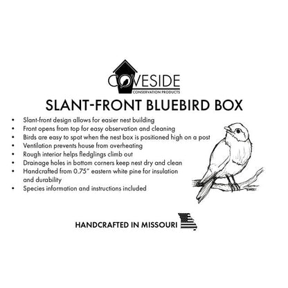 Slant-Front Bluebird Box