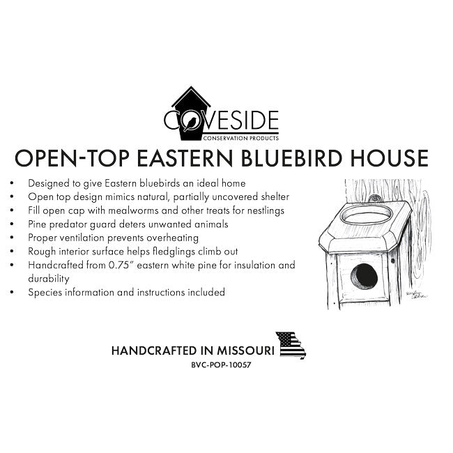Open-Top Eastern Bluebird House