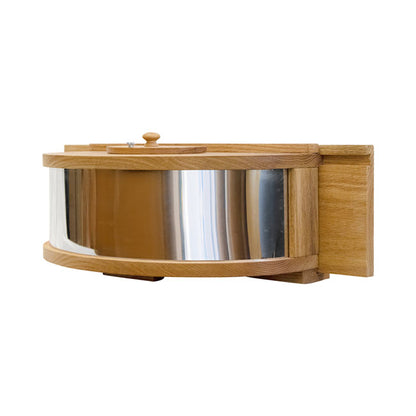 Panoramic In-House Bird Feeder with Mirrored Back