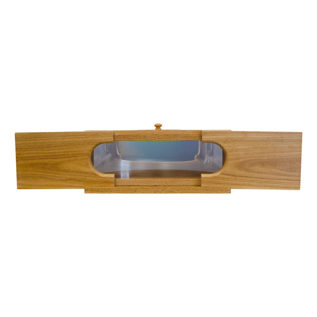 Panoramic In-House Bird Feeder with Mirrored Back